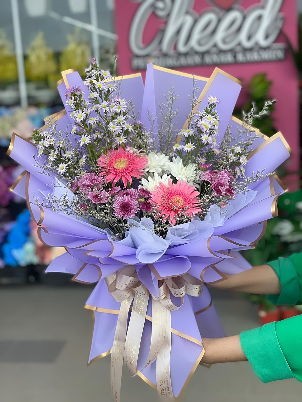 Gubahan bouquet bunga daripada koleksi Anak Kakmin